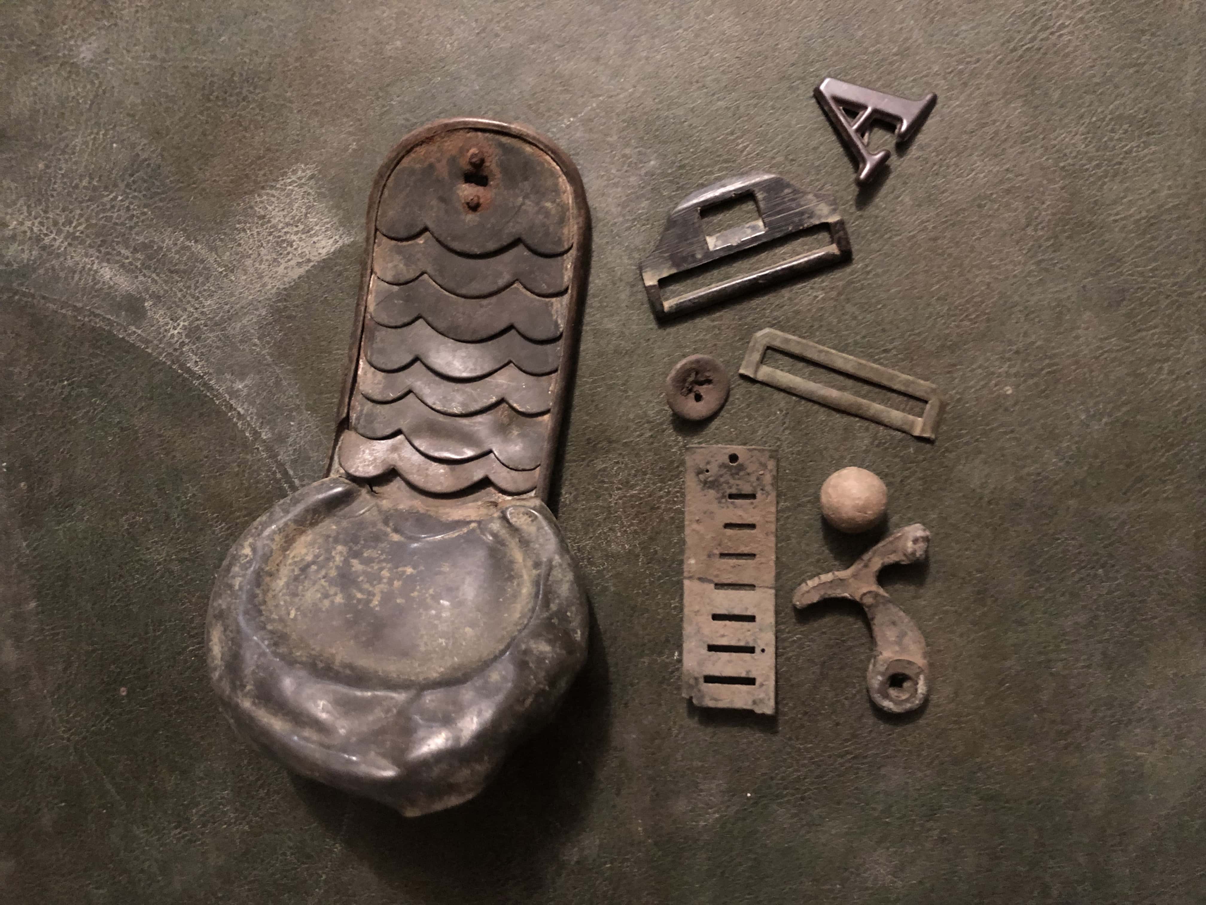 Finds from Fort Tejon Including Buckles