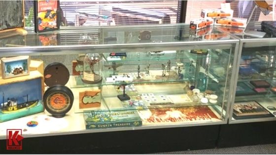Check Out The Display Of Various Finds In The Showcase