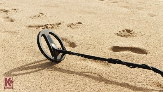 Metal Detector On Beach