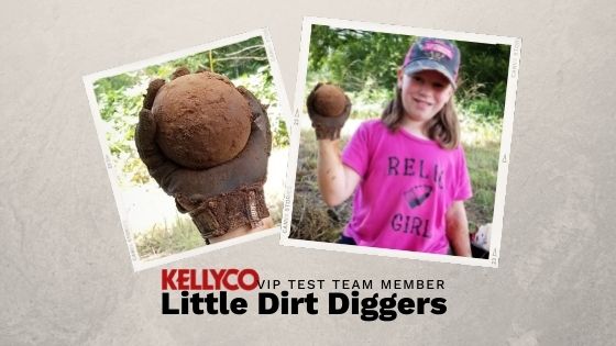 Kellyco VIP Test Team Member, Little Dirt Diggers, and her favorite find