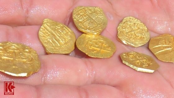 Gold coins found by The Treasure Salvors